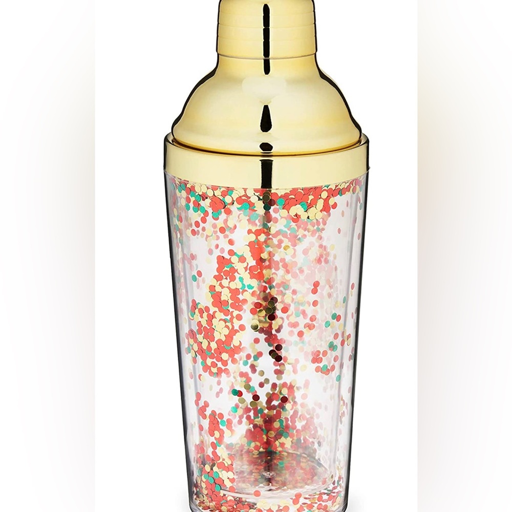 NWT in box Blush  confetti cocktail shaker, plastic